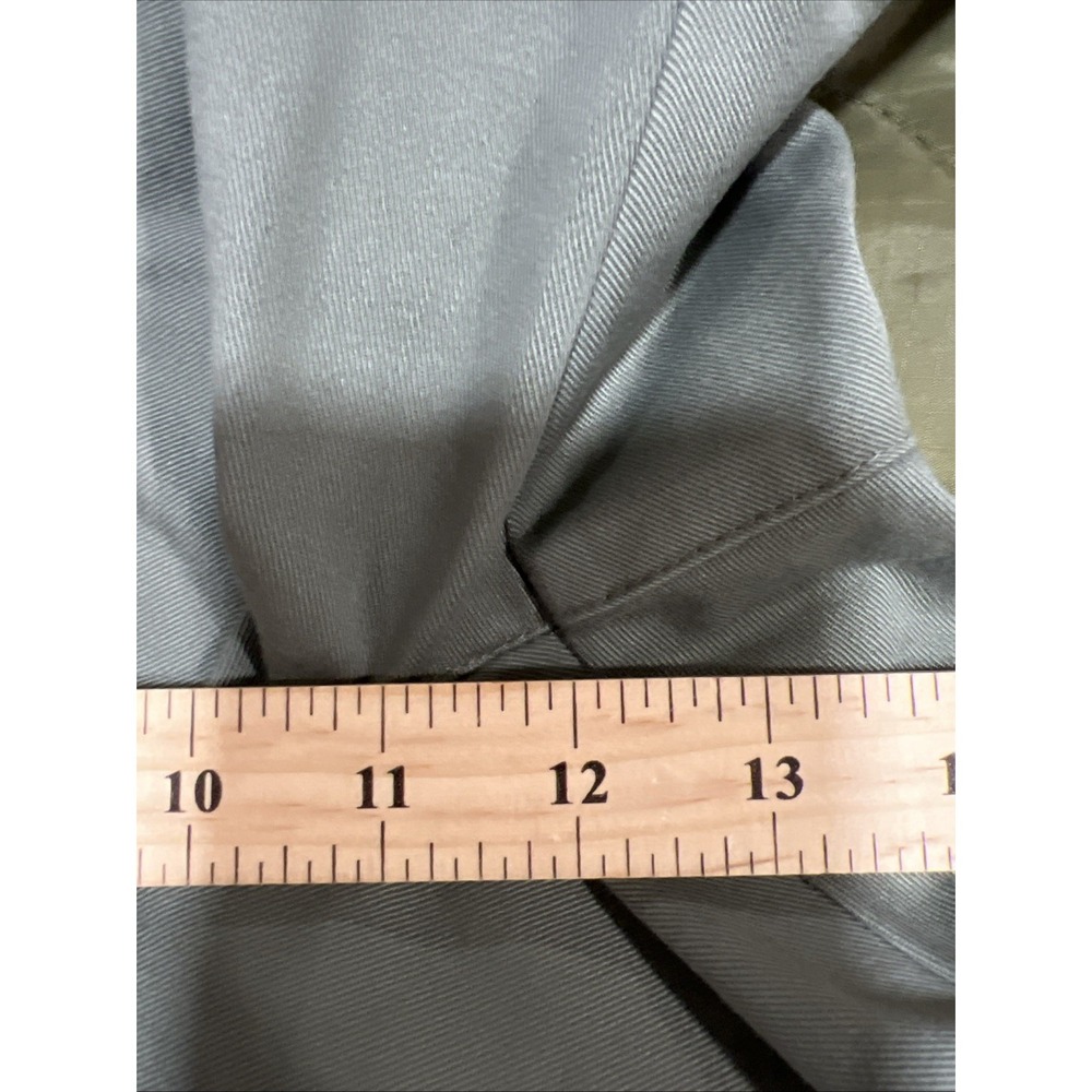 LL Bean Men's Pleated Khaki Shorts 35 Olive Green Comfort Waist Outdoor Staple - Picture 10 of 15